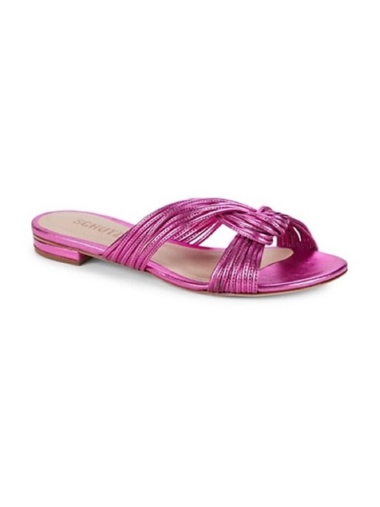 SCHUTZ Shoes - Schutz Khayla Metallic Pink Sandals